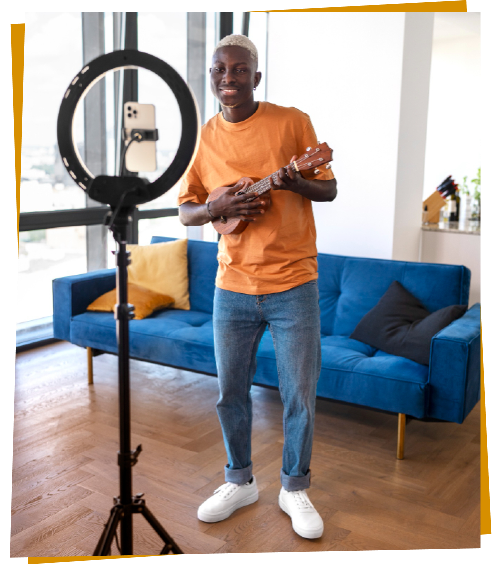 image illustrant de la production d'une vidéo réseaux sociaux